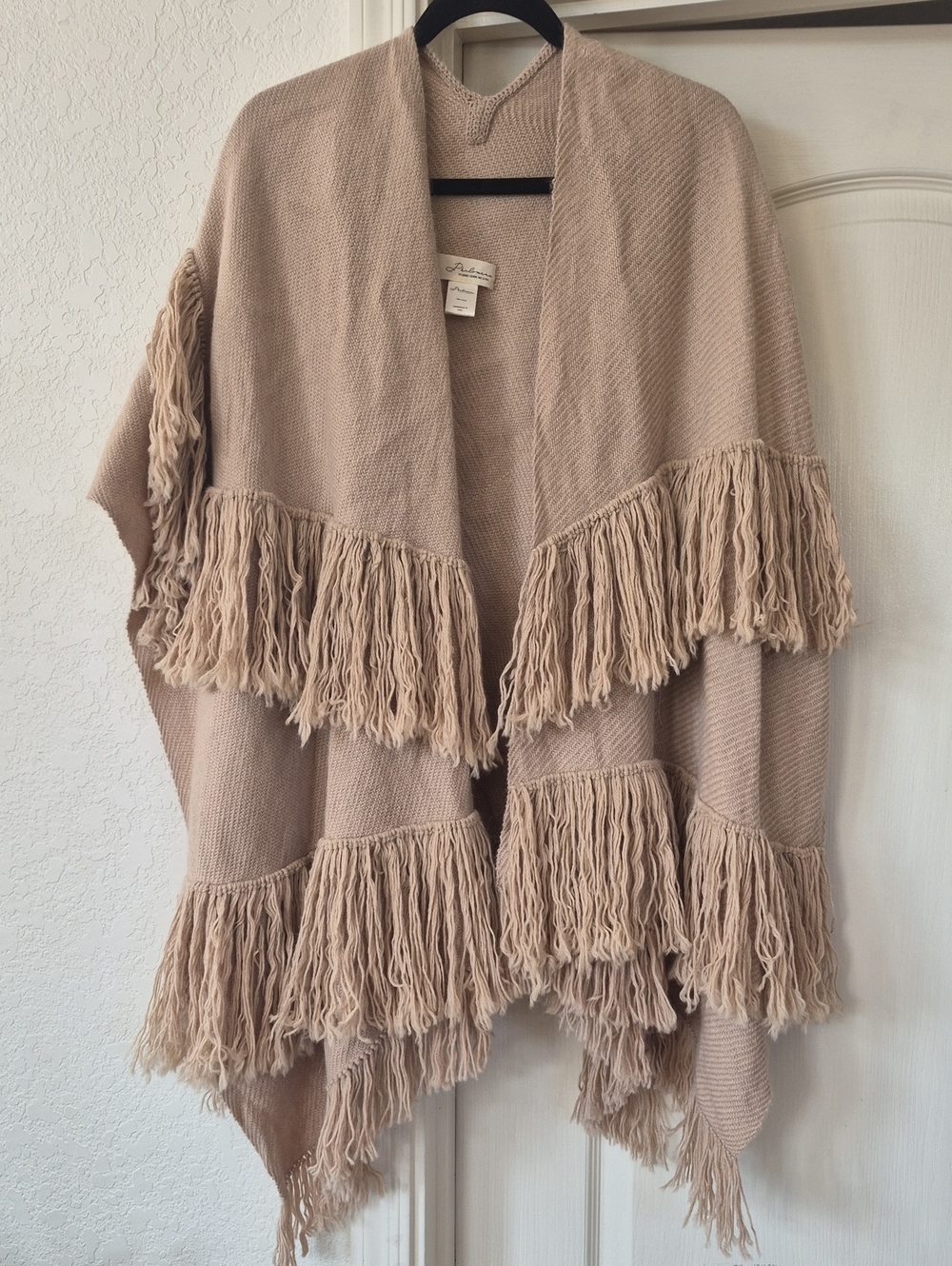 Phinomena 100% Alpaca Handmade Fringe Poncho